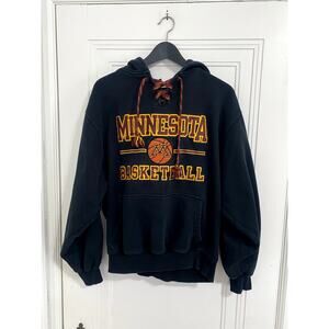 Minnesota Gopher Basketball Stitched Hoodie Size Small